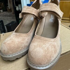 Corkys Light Brown Suede Mary Jane Shoes